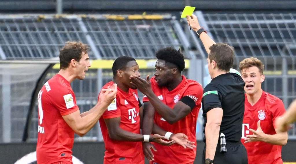 73' Alphonso Boyle Davies (Bayern Munich) received a yellow card after attacking an opponent. Tobias Stiler was right in his decision.