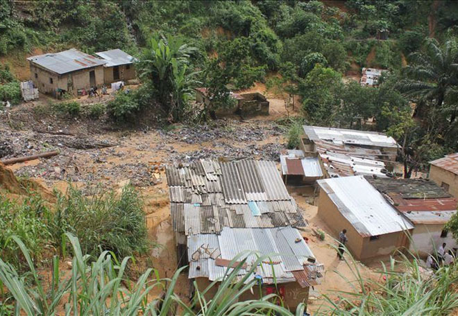 Floods in Kenya. Disaster video.