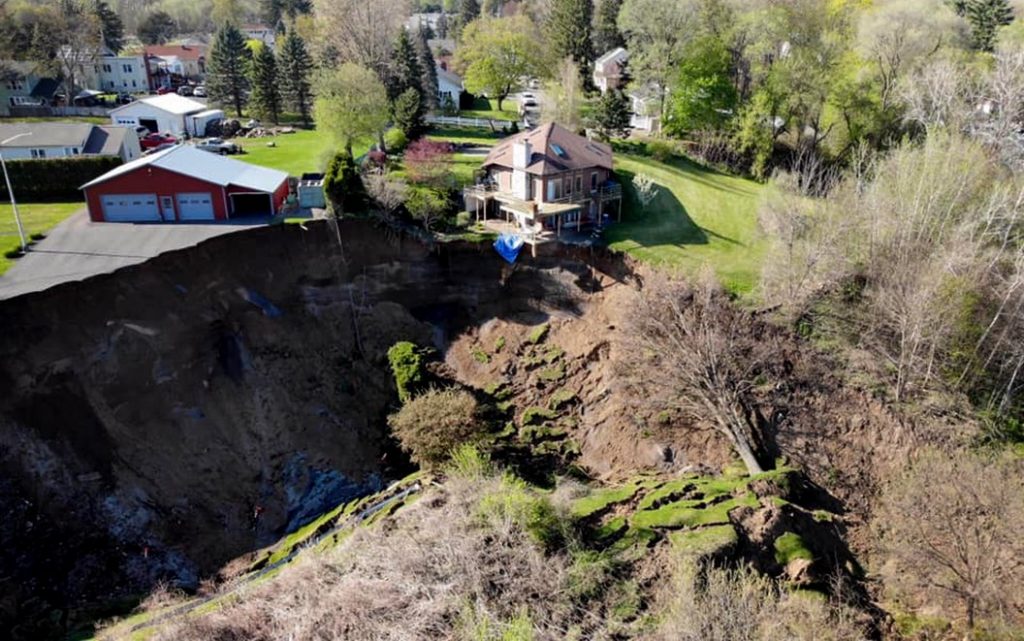 Waterford New York Landslide.