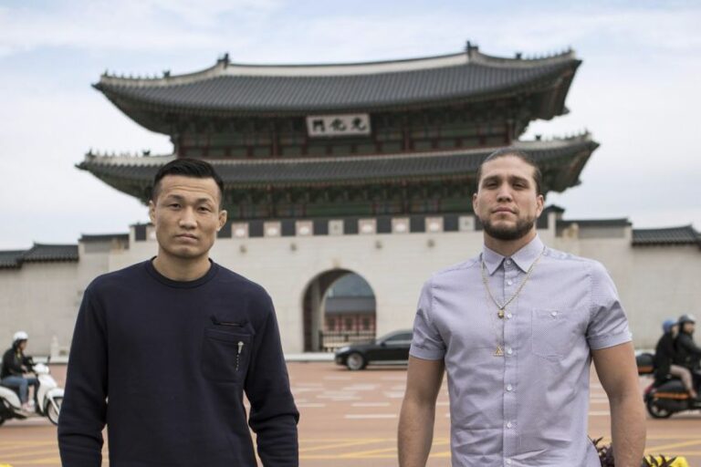 Brian Ortega turned to a “Korean zombie” with a proposal for a fight.