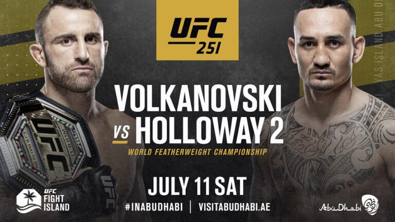 Alexander Volkanovsky and Max Holloway will head the UFC 251