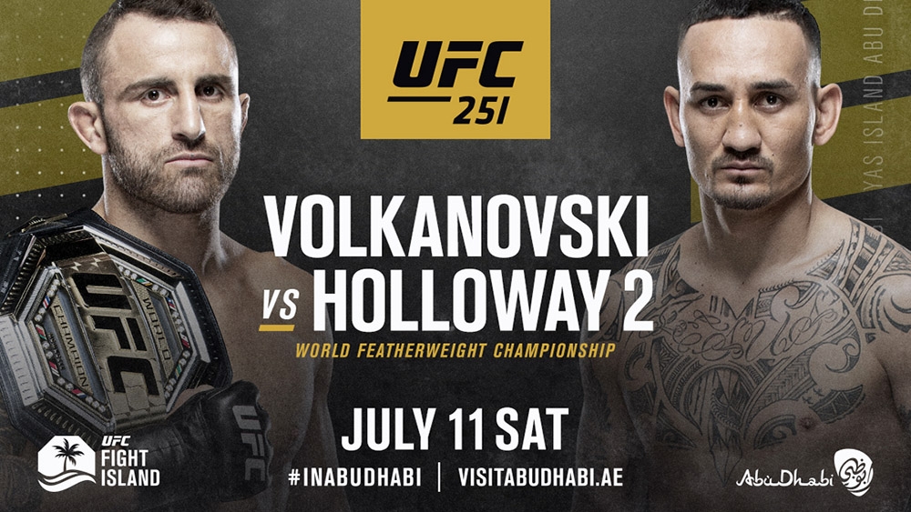 Alexander Volkanovsky Max Holloway UFC 251