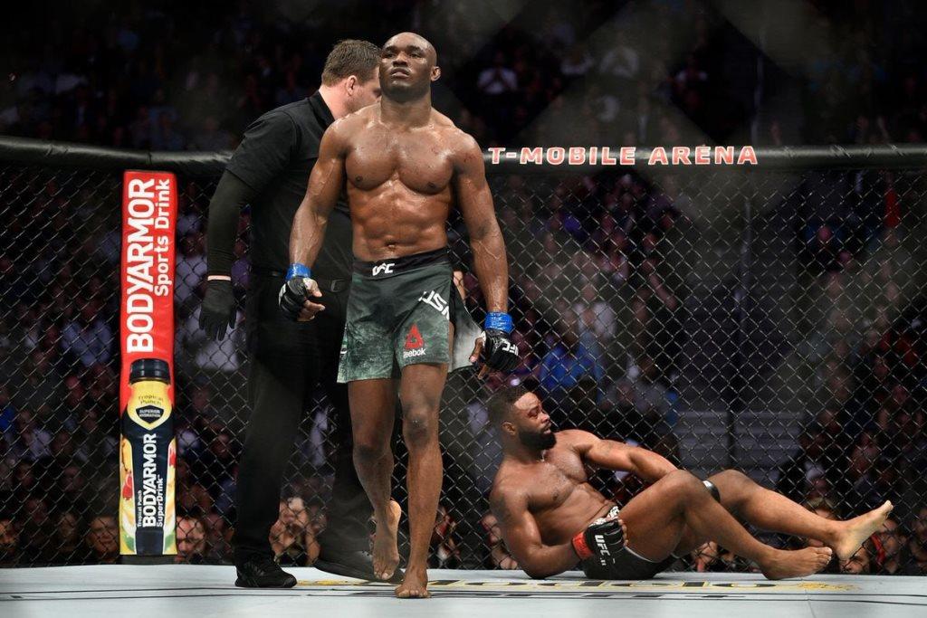Kamaru Usman. Only one victory by knockout in the UFC (+ Gif).