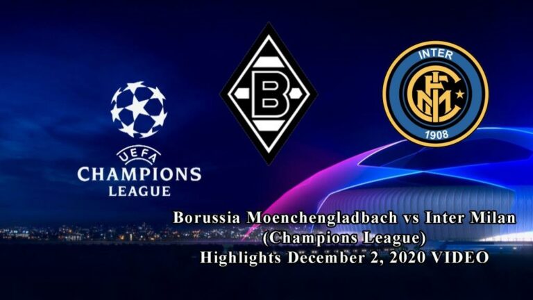 Borussia Moenchengladbach vs Inter Milan (Champions League) Highlights December 2, 2020 VIDEO