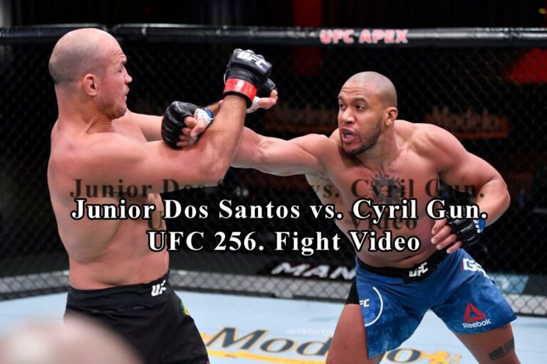 Junior Dos Santos vs. Cyril Gun. UFC 256. Fight Video