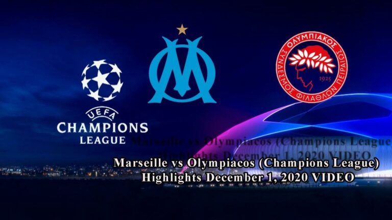 Marseille vs Olympiacos (Champions League) Highlights December 1, 2020 VIDEO