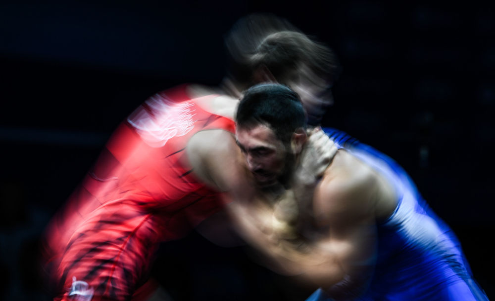 Wrestlers from Ossetia and Ingushetia started a fight at the Russian freestyle wrestling championship.