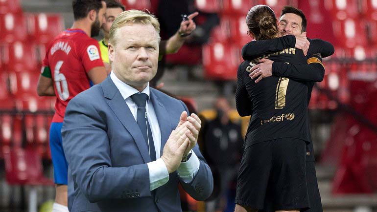 Barcelona head coach Ronald Koeman commented on his team's victory against Granada.