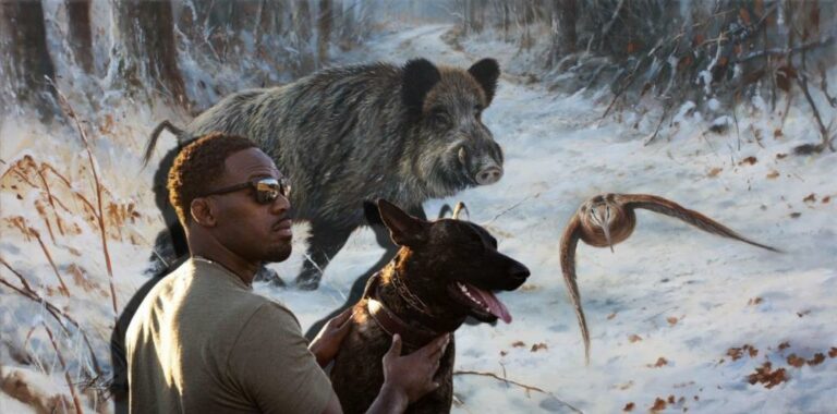 Jon Jones was forced to make excuses for video from a wild boar hunt