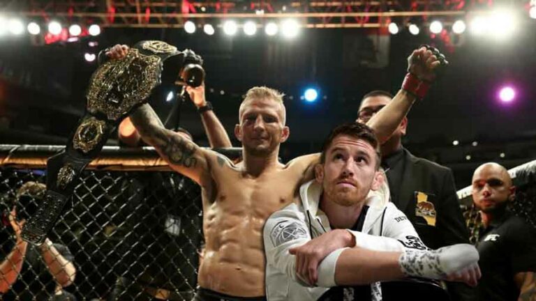 Cory Sandhagen is worried that T.J. Dillashaw will get the championship fight before he does.