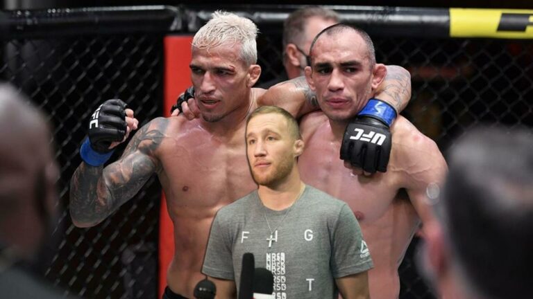 Justin Gaethje thinks Charles Oliveira doesn’t deserve to get a title shot