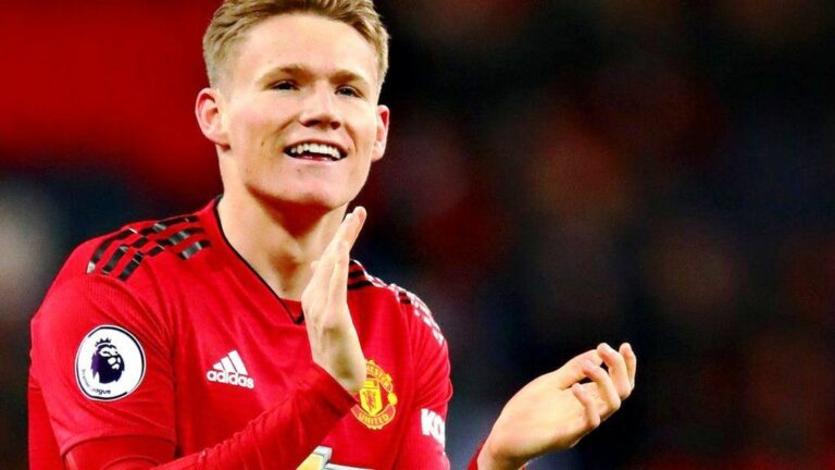 Scott McTominay showed a grisly abrasion on his thigh from a Premier League game.