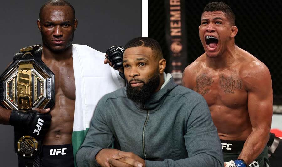 Tyron Woodley gave a prediction for the Usman - Burns fight.