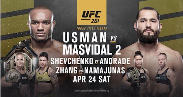 Tickets for the rematch of Kamaru Usman and Jorge Masvidal at UFC 261  were sold out in a matter of minutes.