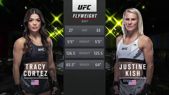 Fight video Tracy Cortez - Justine Kish (04.18.2021) UFC on ESPN 22