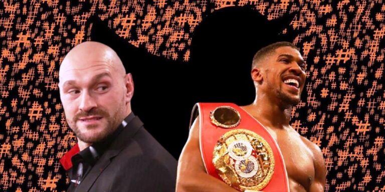 Anthony Joshua and Tyson Fury have fallen out on social media after a proposed super fight fell through