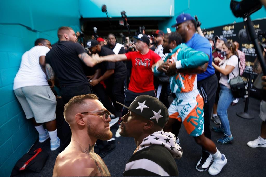 Conor McGregor reacted to Mayweather's scuffle with Jake Paul