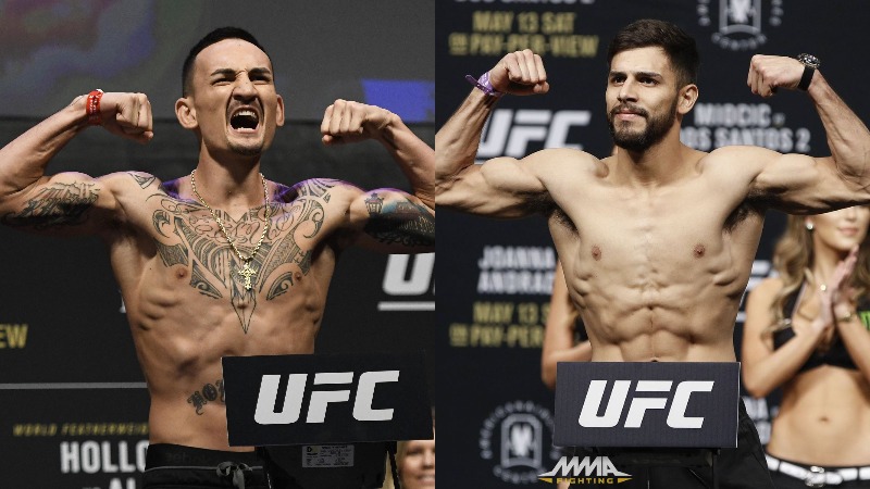 Max Holloway vs Yair Rodriguez in the fight for UFC Fight Night 191 on July 17