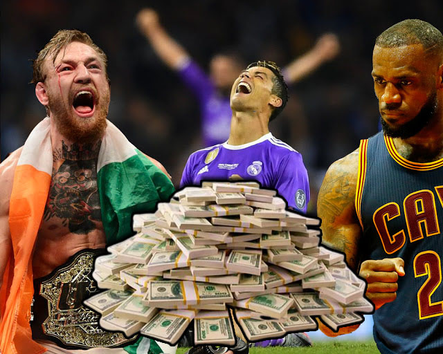 McGregor, Messi, Ronaldo, Federer, Hamilton, Woods, Kohli: The 100 highest-paid athletes