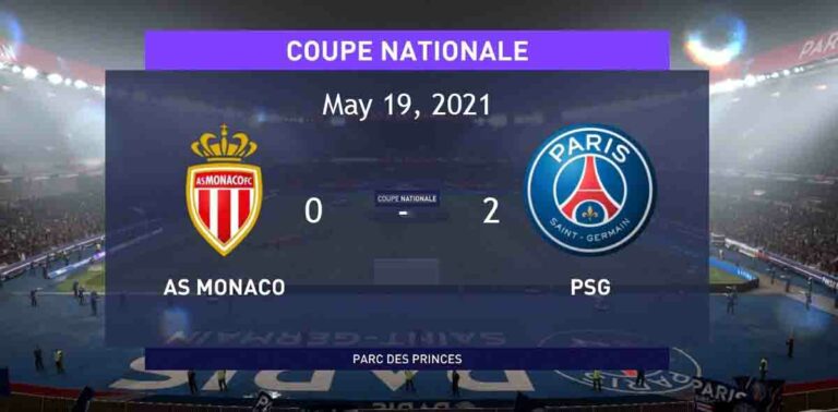 PSG WON THE FRANCE CUP FOR THE 14TH TIME, BEATING IN THE FINALS OF MONACO