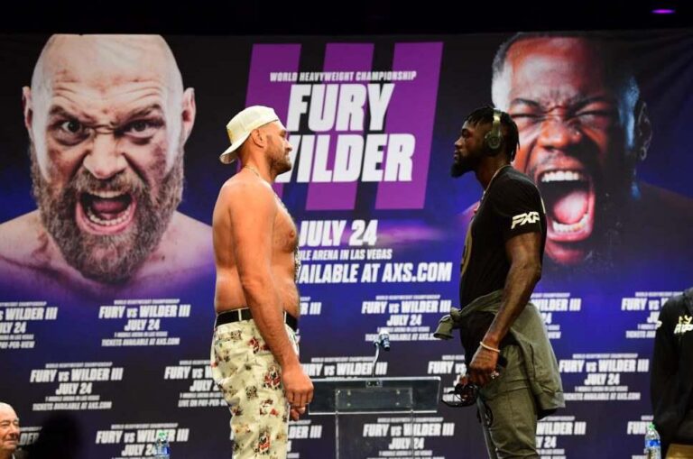Tyson Fury prophesies knockout of Deontay Wilder before round seven, Wilder doesn’t want to talk at press conference