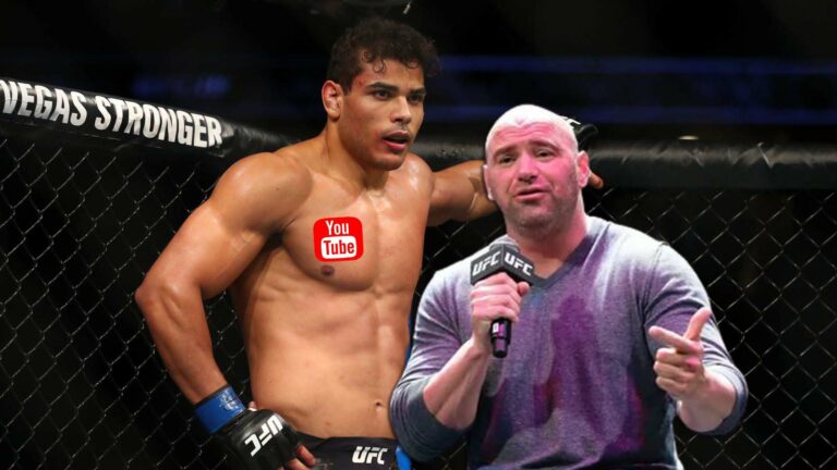 Dana White advised Paulo Costa to break his contract with the UFC and start a YouTube channel