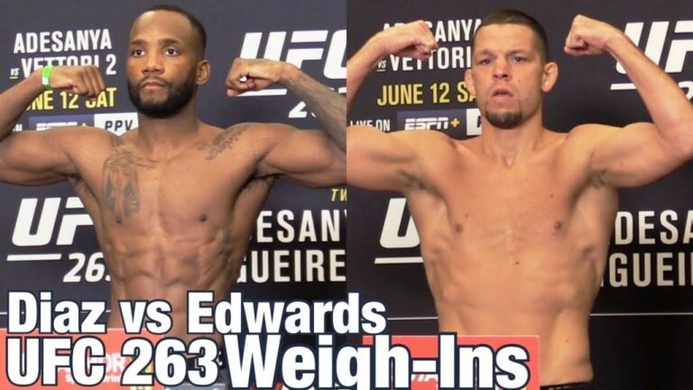 UFC 263 weigh-in results