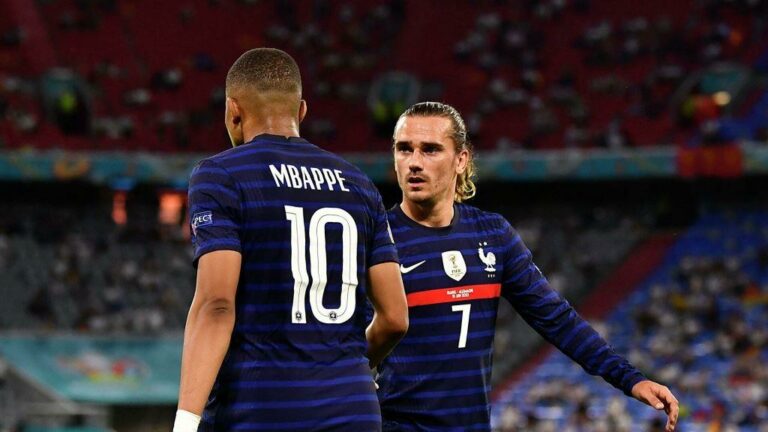 Antoine Griezmann and Kylian Mbappe clashed during France’s Euro 2020 campaign