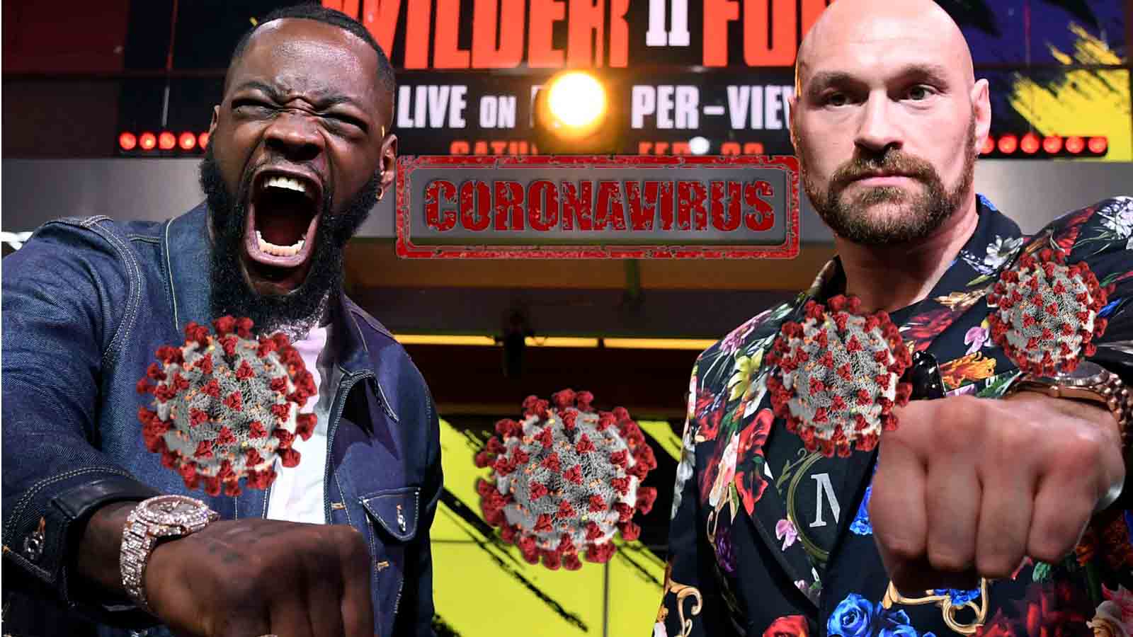 The rematch of Tyson Fury and Deontay Wilder is under threat due to the coronavirus in the British camp