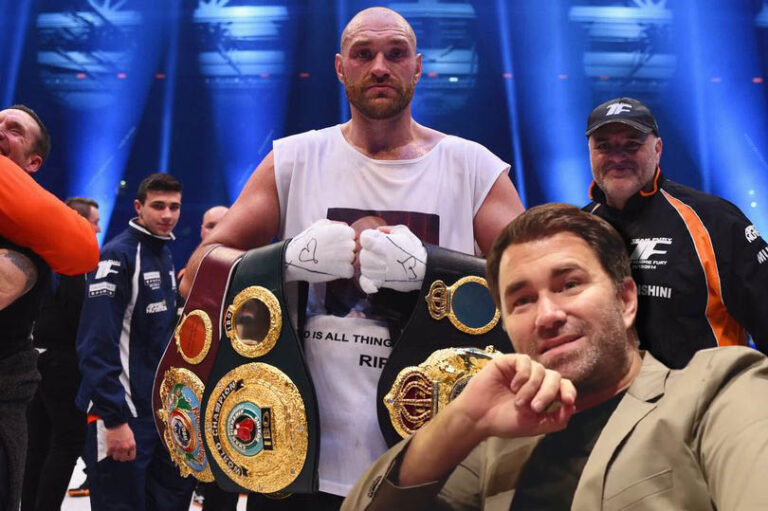 Boxing news: Eddie Hearn believes that the WBC should deprive Tyson Fury of the championship title