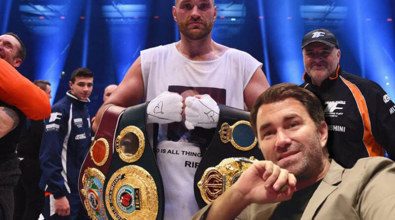 Boxing news Eddie Hearn believes that the WBC should deprive Tyson Fury of the championship title
