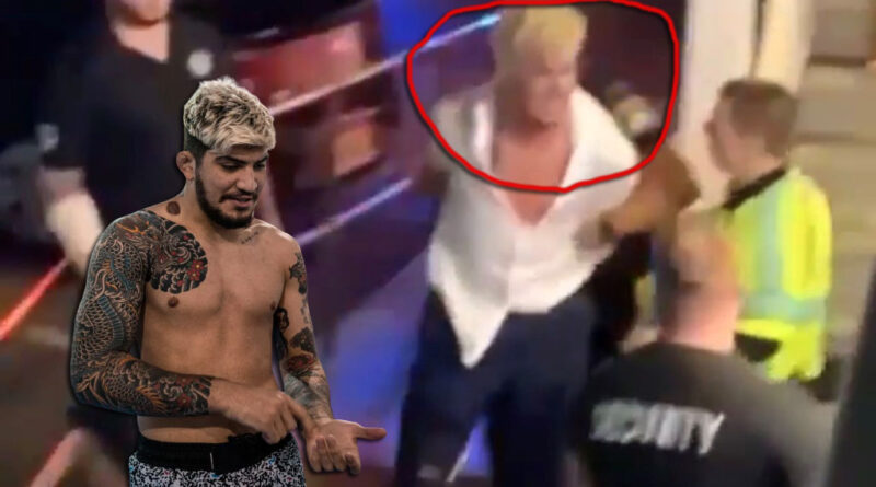MMA news Dillon Danis was allegedly taken into custody by an officer outside the establishment. VIDEO