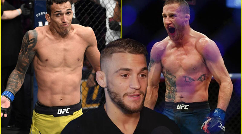 UFC news Dustin Porrier does not agree with Justin Gaethje, who accused the reigning 155-pound champion Charles Oliveira a “quitter”.