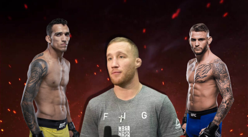 UFC news Justin Gaethje shared his predictions for the fight between Charles Oliveira and Dustin Poirier