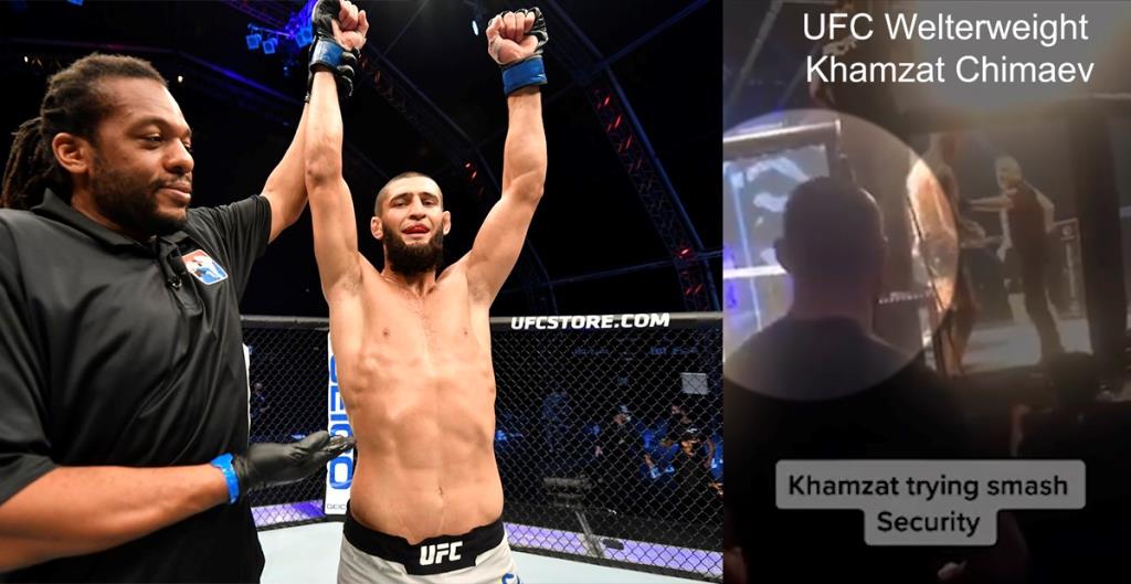 Khamzat Chimaev almost got into a fight with security at an MMA tournament in Sweden Video