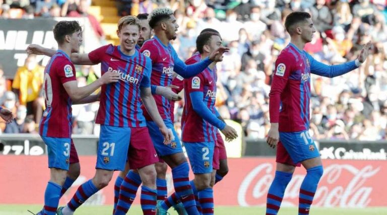 Barcelona put on a thrilling performance in a resounding 4-1 win over Valencia 20.02.2022