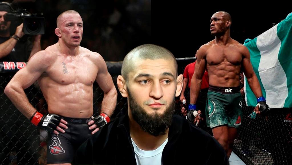 Chimaev compared Kamaru Usman and Georges St-Pierre as a GOAT in the welterweight division