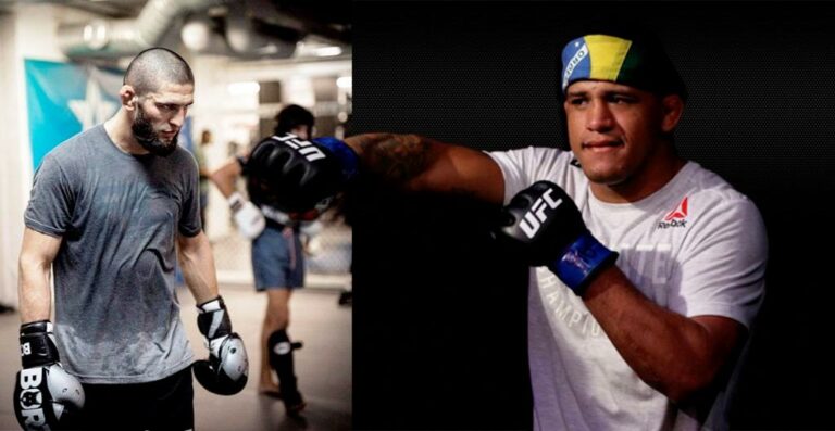 Gilbert Burns has claimed he is now officially in training camp ahead of the fight against Khamzat Chimaev