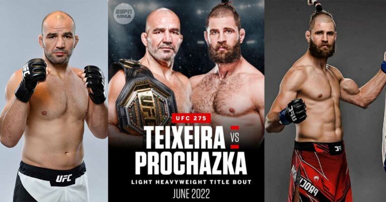 Glover Teixeira’s first UFC title defense against Jiri Prochazka has been delayed by more than a month – for June 11.