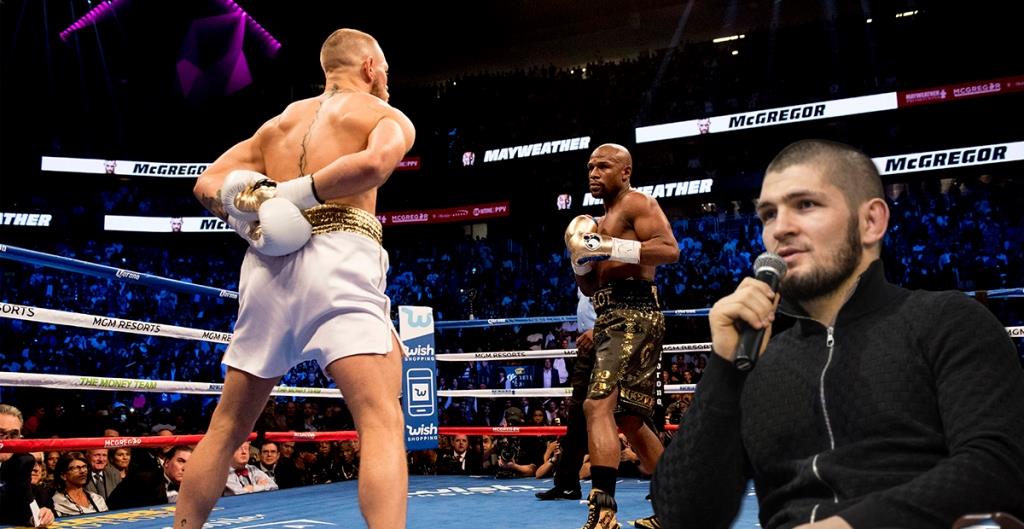 Khabib Nurmagomedov doesn't consider Conor McGregor's record-breaking clash against Floyd Mayweather a real fight