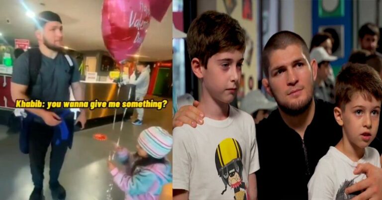 Khabib Nurmagomedov shared a video with a charming moment with a Little Fan.