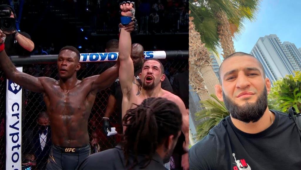 Khamzat Chimaev has shared his thoughts on the UFC 271 fight between Israel Adesanya and Robert Whittaker