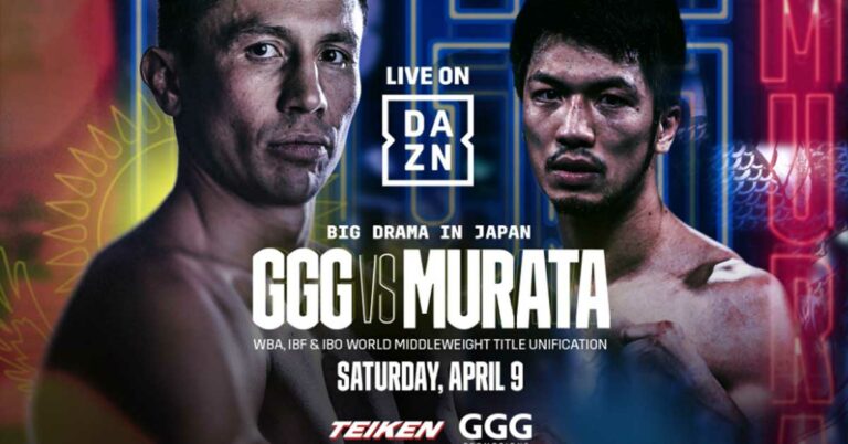 Gennadiy “GGG” Golovkin vs. Ryota Murata: April 9 at Saitama Super Arena in Japan