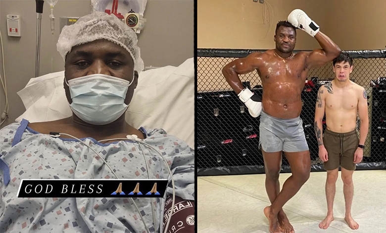 UFC heavyweight champion Francis Ngannou old how he was feeling after the surgery