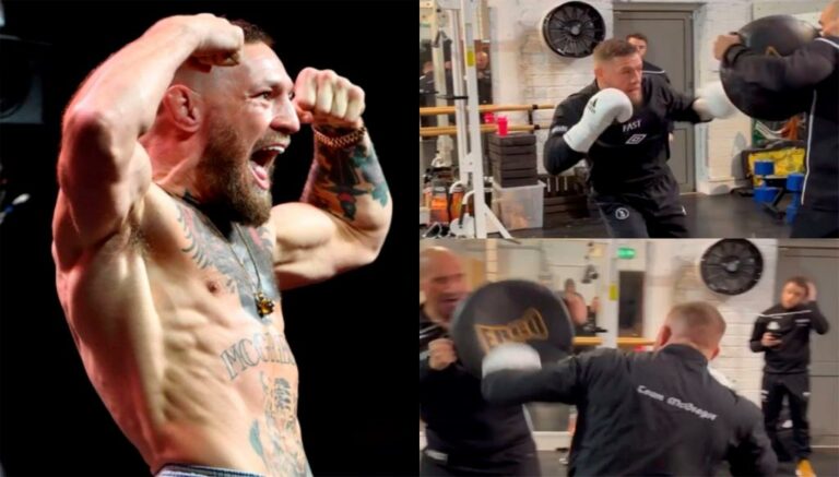 Conor McGregor posted a photo  comparing his physique over the years