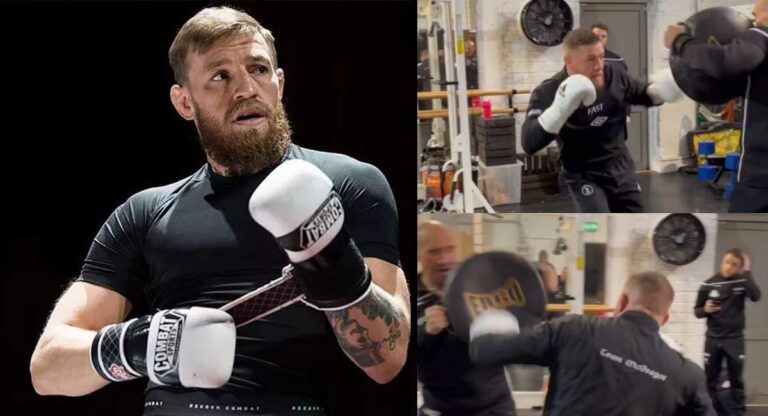 Conor McGregor revealed new training footage ahead of UFC comeback fight