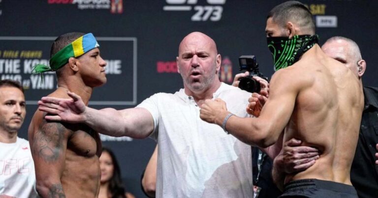 Dana White says Khamzat Chimaev vs. Gilbert Burns is outperforming UFC 273 headliners by “six to seven times”. Details