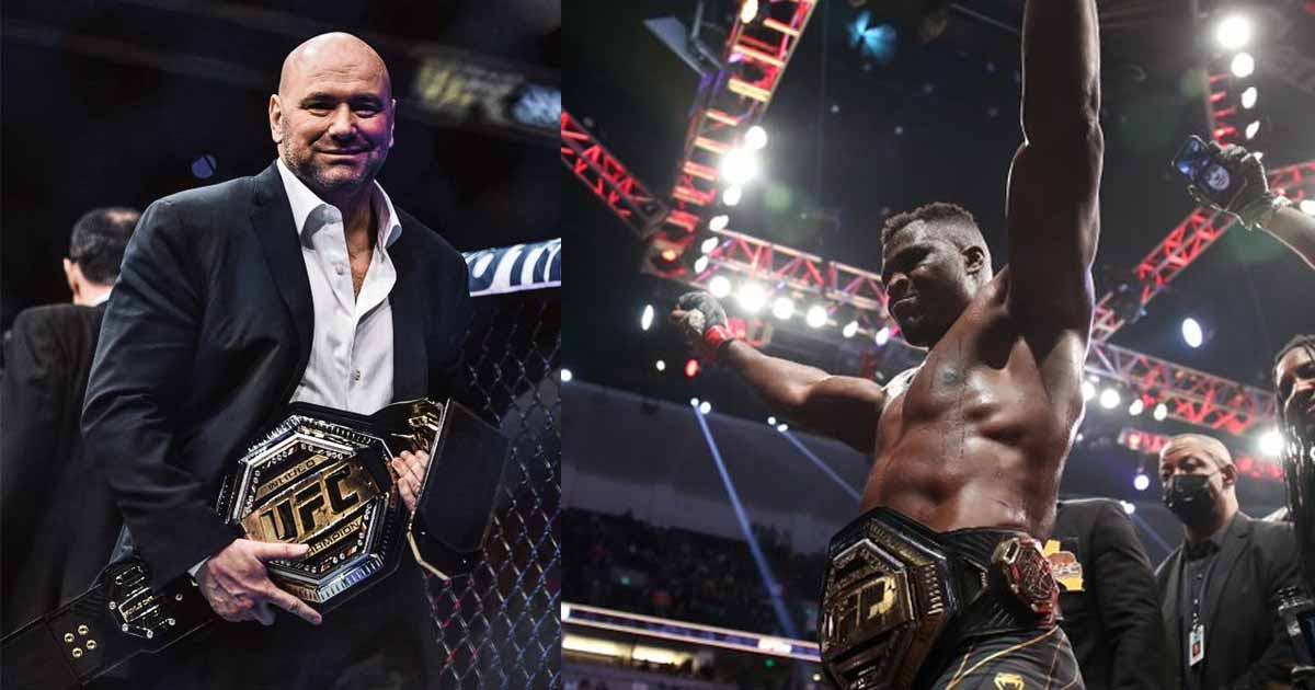 Francis Ngannou shares his views on Dana White not presenting him with the title after beating Ciryl Gane