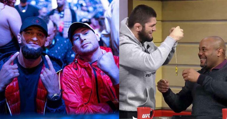 Khamzat Chimaev responds to Daniel Cormier’s comments about his friendship with Darren Till, compared it with Khabib Nurmagomedov