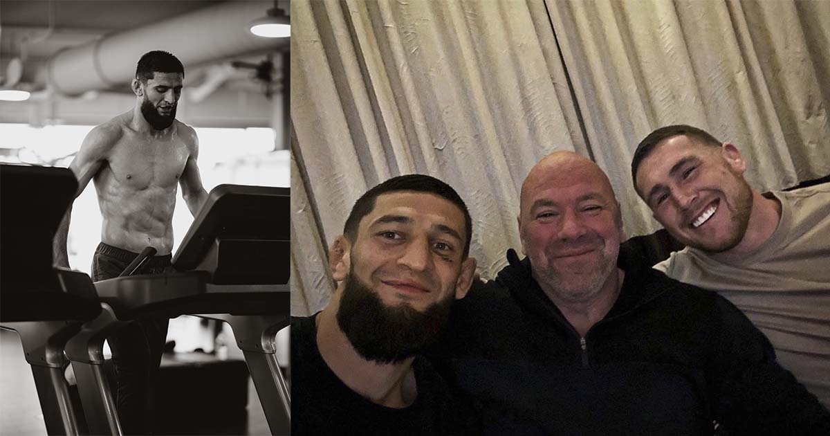 Khamzat Chimaev sends a message to the welterweight division ahead of UFC 273